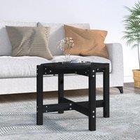 Berkfield Home Coffee Table Black 62.5x45 cm Solid Wood Pine