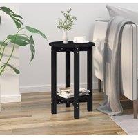 Berkfield Home Coffee Table Black 40x60 cm Solid Wood Pine