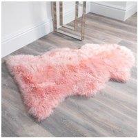 Native Natural Blush Blush Pink Sheepskin Rug XXL | Size: 60 cm x 120 cm
