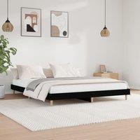 Berkfield Home Bed Frame Black 120x200 cm Engineered Wood | Size: Small Double
