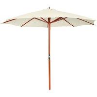 Berkfield Home Parasol 300x258 cm Sand White