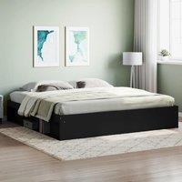 Berkfield Home Bed Frame Black 200x200 cm