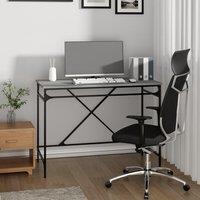 Berkfield Home Desk Grey Sonoma 100x50x75 cm Engineered Wood & Iron | Size: 100 x 50 x 75 cm