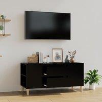 Berkfield Home TV Cabinet Black 102x44.5x50 cm Engineered Wood
