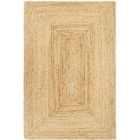 Berkfield Home Handmade Rug Jute 180x250 cm in Brown | Size: 100 cm diameter