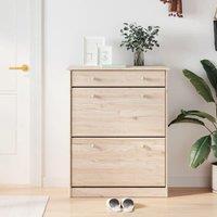 Berkfield Home Shoe Cabinet ALTA 77x35x96 cm Solid Wood Pine in Brown | Size: 77 x 35 x 96 cm