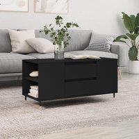 Berkfield Home Coffee Table Black 102x44.5x50 cm Engineered Wood