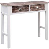 Berkfield Home Console Table Brown 90x30x77 cm Wood | Size: 90 x 30 x 77 cm