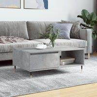 Berkfield Home Coffee Table Concrete Grey 90x60x35 cm Engineered Wood | Size: 90 x 60 x 35 cm