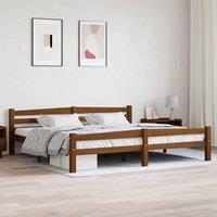 Berkfield Home Bed Frame Honey Brown Solid Pinewood 200x200 cm