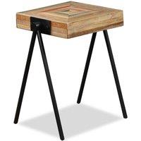Berkfield Home Side Table Solid Reclaimed Teak