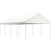 Berkfield Home Gazebo with Roof White 8.92x4.08x3.22 m Polyethylene