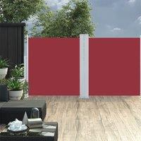 Berkfield Home Retractable Side Awning Red 120x600 cm