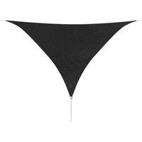 Berkfield Home Sunshade Sail Oxford Fabric Triangular 5x5x5 m Anthracite in Black