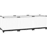 Berkfield Home Raised Bed 120x40x38 cm Polypropylene in Grey | Size: 120 x 40 x 38 cm