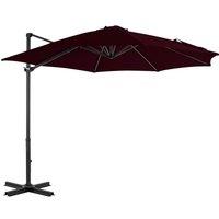 Berkfield Home Cantilever Umbrella with Aluminium Pole Red 300 cm