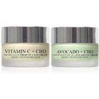 London Botanical Laboratories Avocado Anti-Wrinkle Eye Cream 20ml + Vitamin C Anti-Aging Eye Cream 20ml in Clear