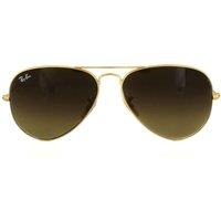 Ray-Ban Aviator Matt Gold Brown Gradient Sunglasses