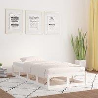Berkfield Home Bed Frame White 90x200 cm Solid Wood