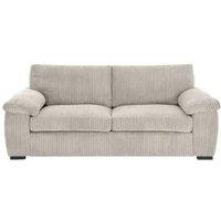 LUXURY LIFE Collingdale Jumbo Cord Fabric 3 Seater Sofa in Cream