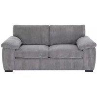 LUXURY LIFE Collingdale Jumbo Cord Fabric 2 Seater Sofa in Grey