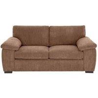 LUXURY LIFE Collingdale Jumbo Cord Fabric 2 Seater Sofa in Light Brown