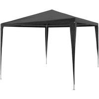 Berkfield Home Party Tent 3x3 m PE Anthracite in Black