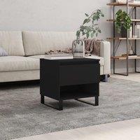 Berkfield Home Coffee Table Black 50x46x50 cm Engineered Wood | Size: 50 x 46 x 50 cm