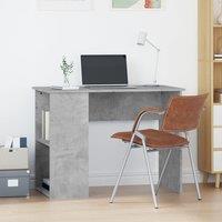 Berkfield Home Desk Concrete Grey 100x55x75 Engineered Wood