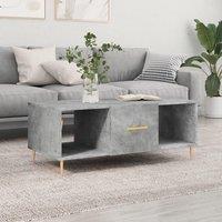 Berkfield Home Coffee Table Concrete Grey 102x50x40 cm Engineered Wood | Size: 102 x 50 x 40 cm
