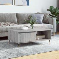 Berkfield Home Coffee Table Grey Sonoma 90x60x35 cm Engineered Wood | Size: 90 x 60 x 35 cm