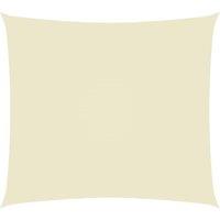 Berkfield Home Sunshade Sail Oxford Fabric Rectangular 3.5x4.5 m Cream in Beige