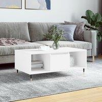 Berkfield Home Coffee Table White 90x50x36.5 cm Engineered Wood