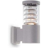 Netlighting Tronco 1 Light Outdoor Wall Light Grey IP44 E27