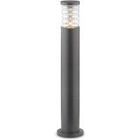 Netlighting Tronco 1 Light Outdoor Tall Bollard Anthracite IP44 E27 in Black