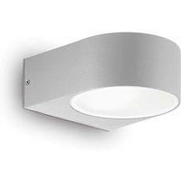 Netlighting Iko 1 Light Outdoor Up Down Wall Light Grey IP55 E27