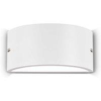 Netlighting Rex 1 Light Outdoor Up Down Wall Light White IP44 E27