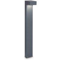 Netlighting Sirio 2 Light Outdoor Tall Bollard Anthracite IP44 G9 in Black