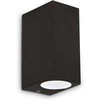 Netlighting 2 Light Outdoor Up Down Wall Light Black IP44 G9