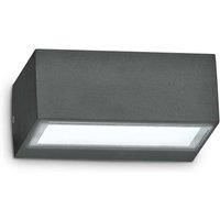 Netlighting Outdoor Twin Up Down Wall Light Anthracite IP44 G9 in Black
