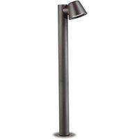 Netlighting Gas 1 Light Outdoor Bollard Anthracite IP43 GU10 in Black