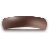 Netlighting Giove 1 Light Outdoor Wall Light Coffee IP54 in Brown