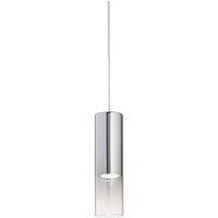 Netlighting Look 1 Light Ceiling Pendant Chrome Shade in Grey
