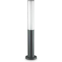 Netlighting Etere Integrated LED Outdoor Bollard Lamp 1 Light Anthracite 3000K IP44 in Black