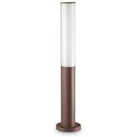 Netlighting Etere Integrated LED Outdoor Bollard Lamp 1 Light Coffee 4000K IP44 in Brown