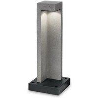Netlighting Titano Integrated LED Outdoor Bollard Lamp 1 Light Granite 3000K IP55 in Grey