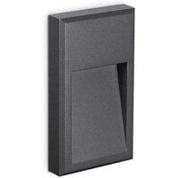 Netlighting Febe LED Outdoor Flush Wall Light Anthracite IP65 3000K in Black