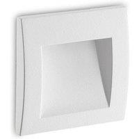 Netlighting Wire LED Outdoor Square Recessed Wall Light White IP65 3000K