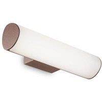 Netlighting Etere LED Outdoor Modern Wall Light Coffee IP54 3000K 10.2W in Brown