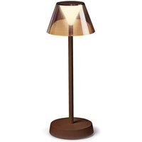 Netlighting LOLITA Dimmable Integrated LED Table Lamp Coffee InBuilt Switch 3000K IP54 in Brown